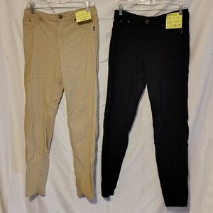 Rue21 Women's Skinny Jeans in Black and Tan